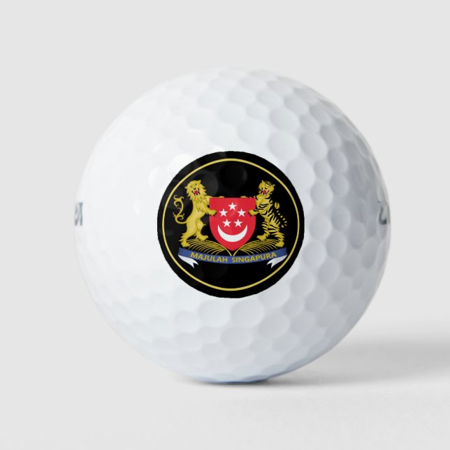 Singapore-Wappen Golfball (Vorderseite)
