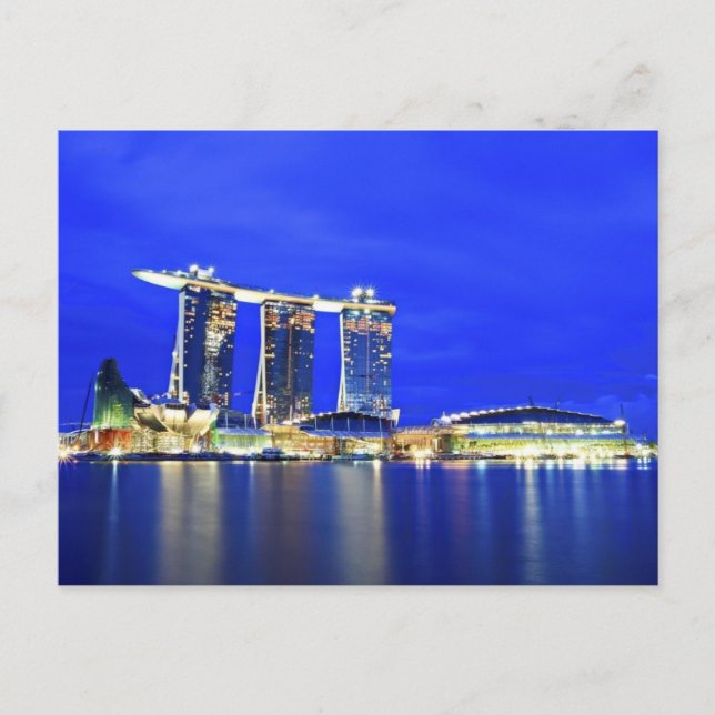 Singapore Waterfront Postcard Postkarte (Vorderseite)