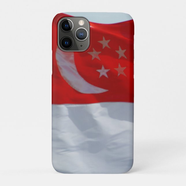 singaporeale Flagge Case-Mate iPhone Hülle (Rückseite)