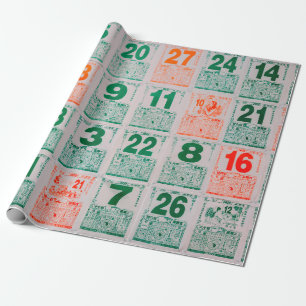 Singapur-21 JUL 2019:Vintager chinesischer Kalende Geschenkpapier
