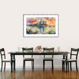 Singapur - Archivkunst Print Poster