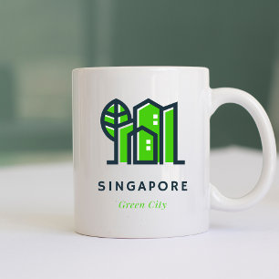 Singapur Asien Nachhaltig grüne Stadt Kaffeetasse