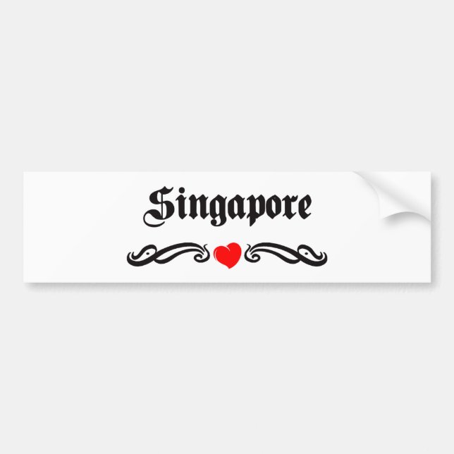Singapur Autoaufkleber (Vorne)