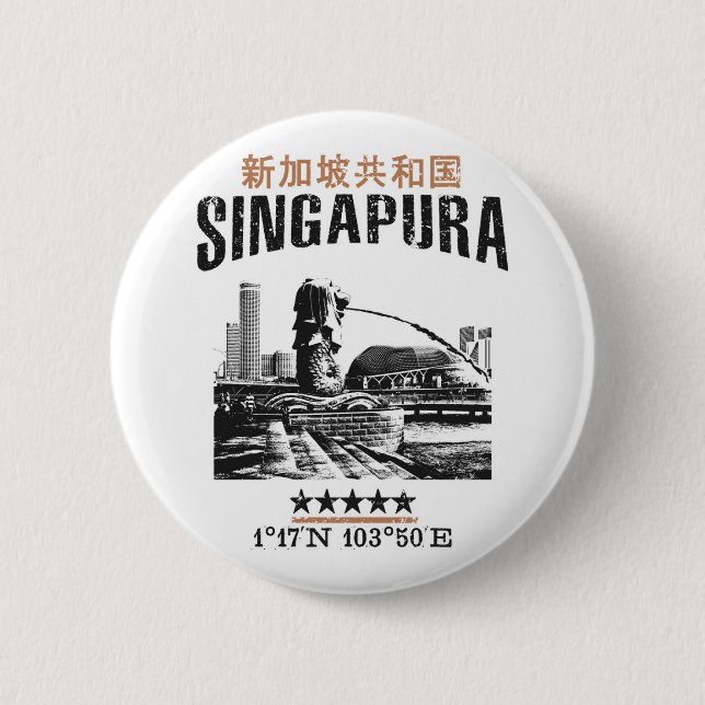 Singapur Button (Vorderseite)