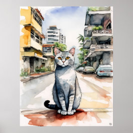 Singapur Cat - Katalogkunst Poster
