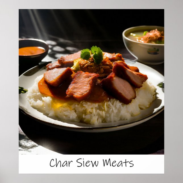 Singapur Char Siew Meats - Archival Print Poster (Vorne)