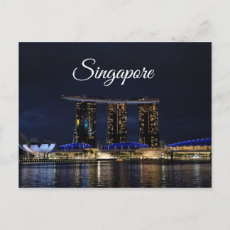 Singapur City Marina Bay Sands Travel Postcard Postkarte