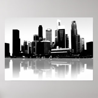 Singapur City Wall Art Poster