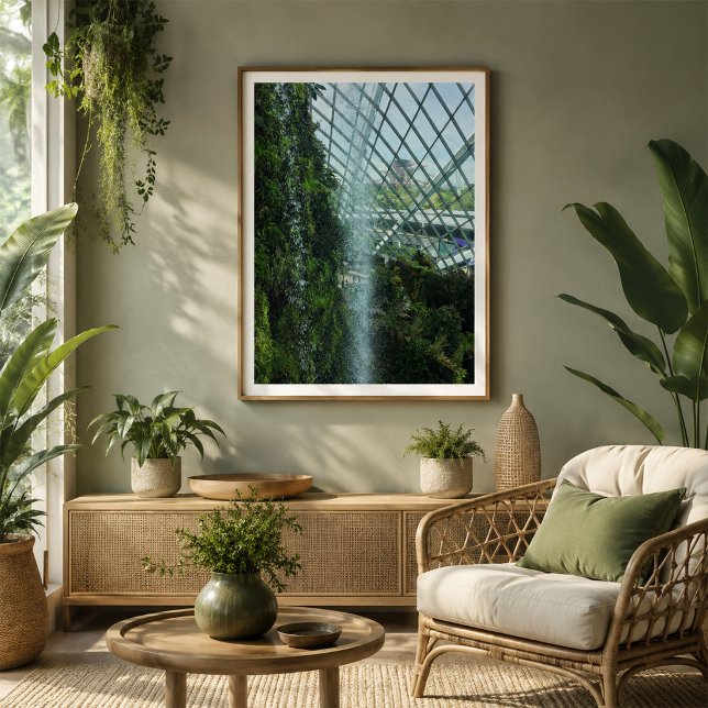 Singapur Cloud Forest Wasserfall Botanischer Garte Poster (Von Creator hochgeladen)