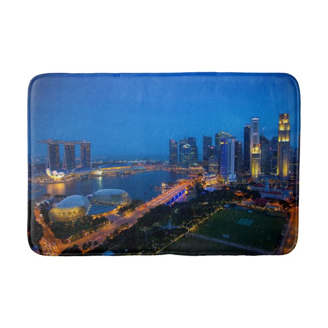 Singapur Downtown Badematte (Vorderseite)