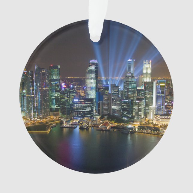 Singapur Downtown Lightshow Ornament (Vorderseite)