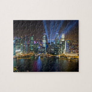 Singapur Downtown Lightshow Puzzle