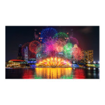 Singapur Fireworks Poster