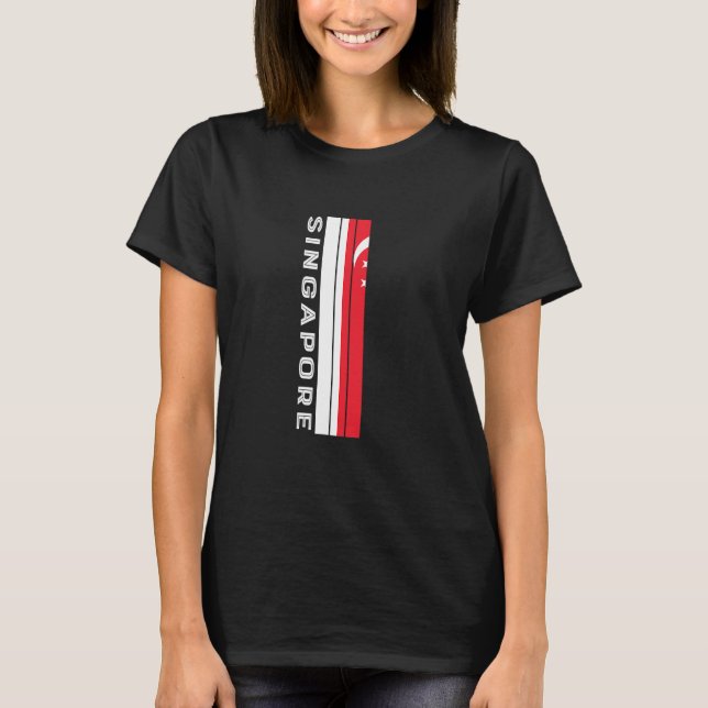 Singapur Flag Colors T-Shirt (Vorderseite)