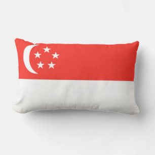Singapur Flag Cushion Lendenkissen