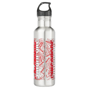 Singapur Flag Gorgeous Patriotic Edelstahlflasche