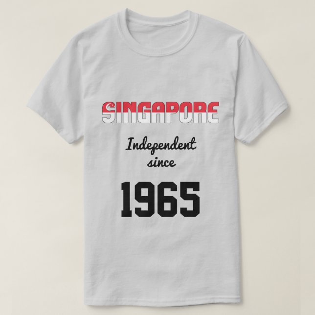 Singapur Flag Independence Celebration T-Shirt (Design vorne)