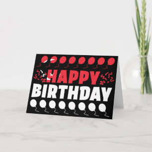 Singapur Flag Patriotic Birthday Karte