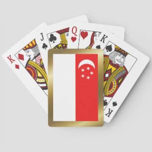 Singapur Flag Playing Cards Spielkarten
