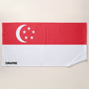 Singapur Flag Splendid Patriotic Strandtuch