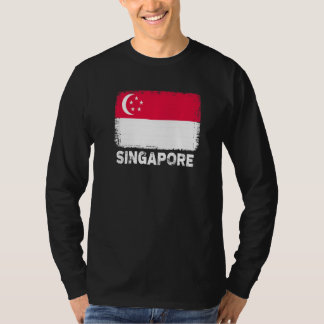 Singapur Flag Unterstützung singapurischer Volk Fr T-Shirt