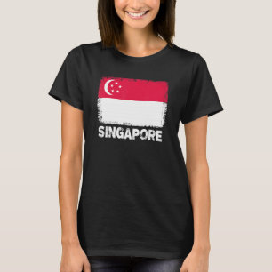 Singapur Flag Unterstützung singapurischer Volksfr T-Shirt