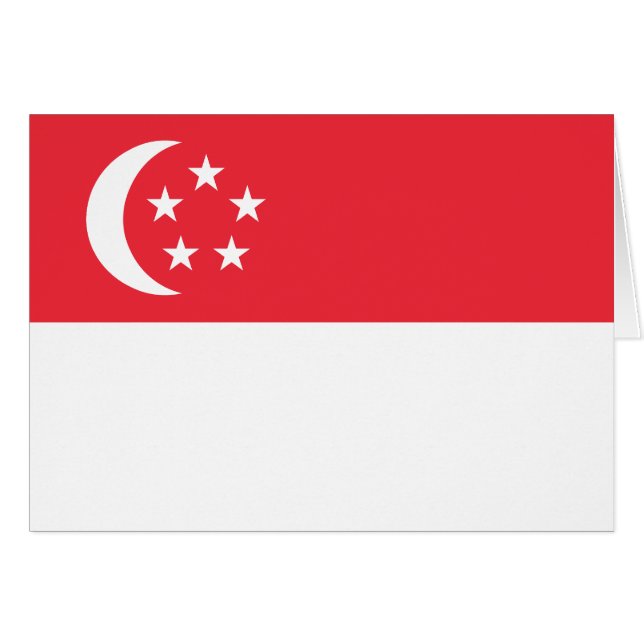 Singapur-Flagge (Vorderseite (Horizontal))