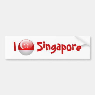 Singapur-Flagge Autoaufkleber