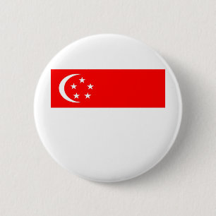 Singapur-Flagge Button