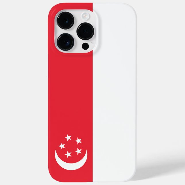 Singapur-Flagge Case-Mate iPhone Hülle (Rückseite)