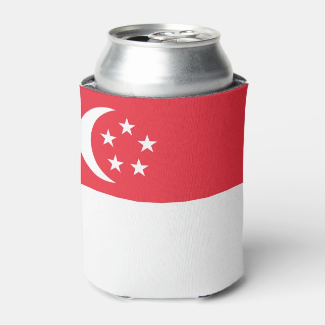 Singapur-Flagge Dosenkühler (Kanne Vorderseite)