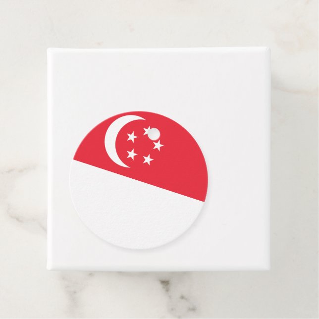 Singapur-Flagge Geschenkanhänger (Beispiel)