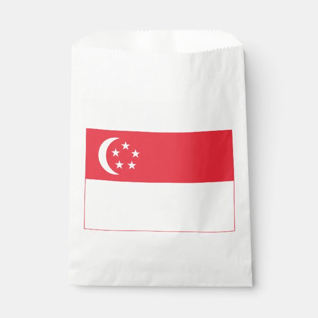 Singapur-Flagge Geschenktütchen (Vorderseite)