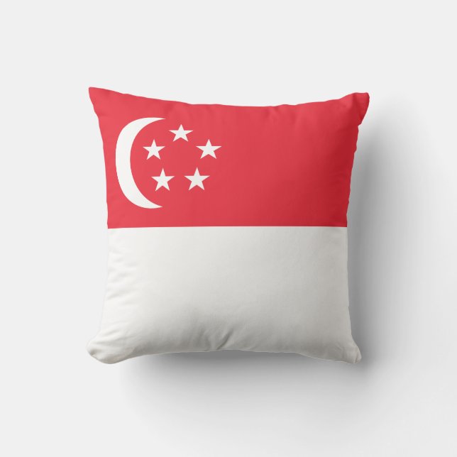 Singapur-Flagge Kissen (Vorderseite)
