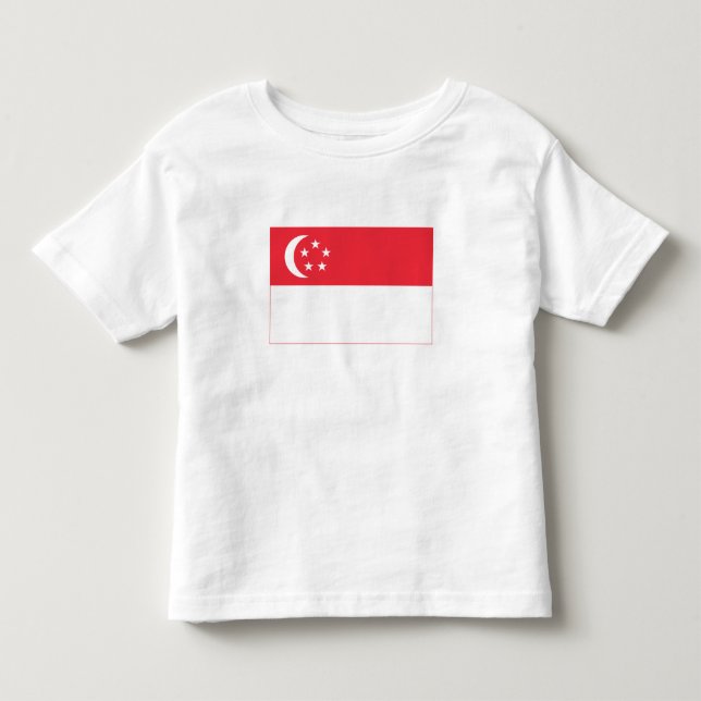Singapur-Flagge Kleinkind T-shirt (Vorderseite)