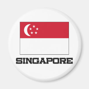 Singapur-Flagge Magnet