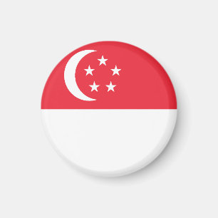 Singapur-Flagge Magnet