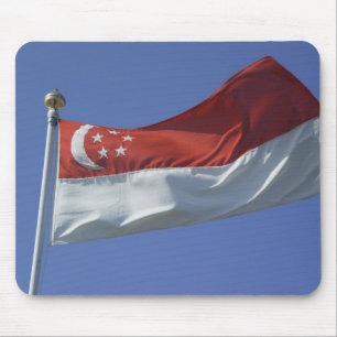 Singapur-Flagge Mousepad