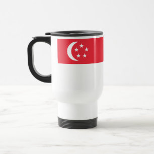 Singapur-Flagge Reisebecher