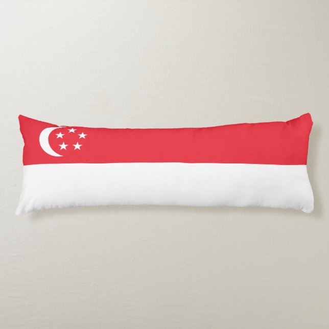 Singapur-Flagge Seitenschläferkissen (Vorderseite)