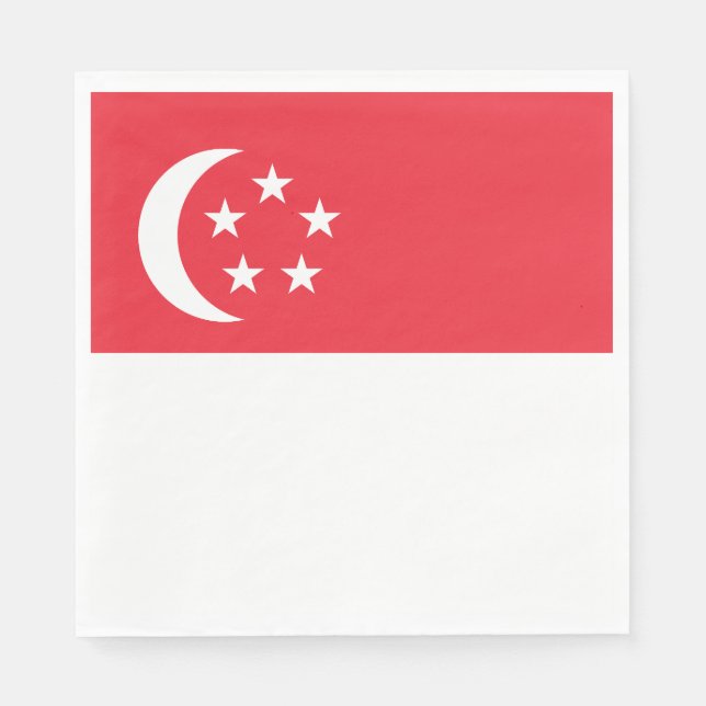 Singapur-Flagge Serviette (Vorderseite)