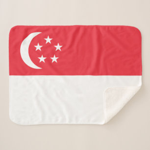 Singapur-Flagge Sherpadecke