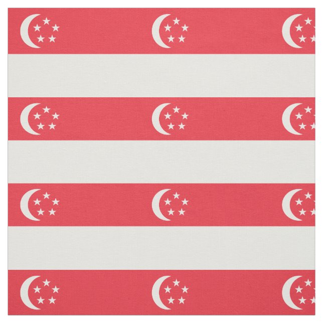 Singapur-Flagge Stoff (Muster)