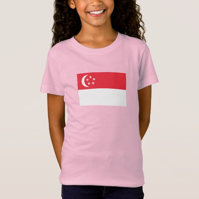 Singapur-Flagge T-Shirt (Vorderseite)