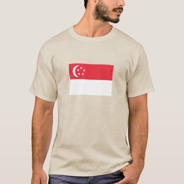 Singapur-Flagge T-Shirt (Vorderseite)