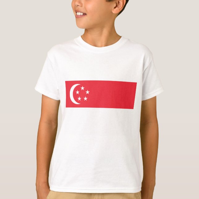Singapur-Flagge T-Shirt (Vorderseite)