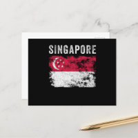 Singapur-Flagge - Vintage Flagge Singapurs