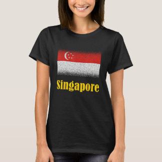Singapur-Flagge von Singapur Singapur-Flagge T-Shirt