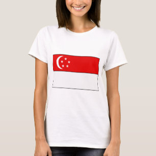 Singapur-Flaggen-T - Shirts und Geschenke