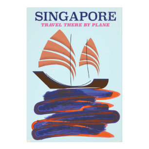 Singapur "Fliegen Sie dorthin" Fotodruck